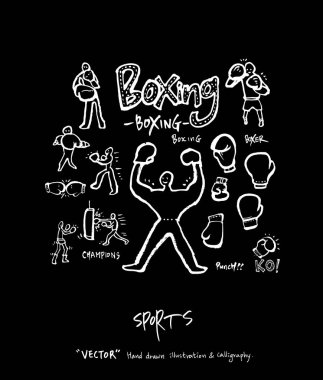 Spor poster / yarım yamalak eğlence illüstrasyon - vektör