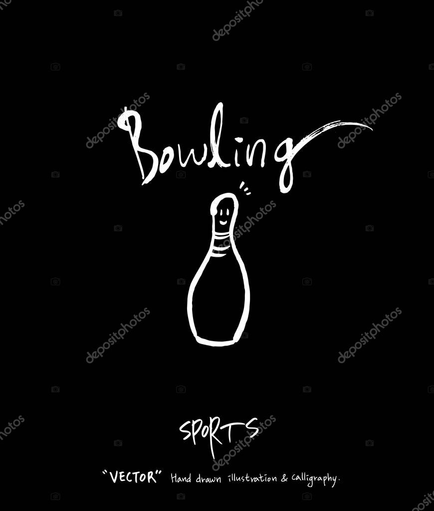 Sport poster / Sketchy leisure illustration - vector
