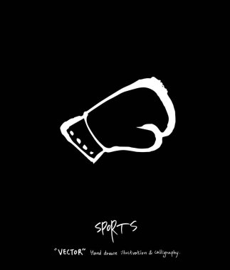 Spor poster / yarım yamalak eğlence illüstrasyon - vektör