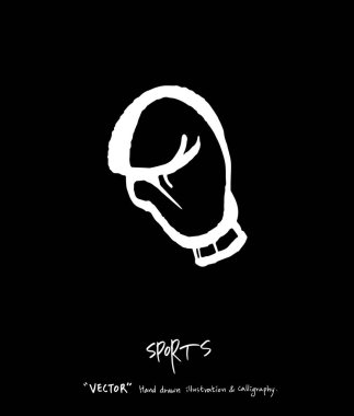 Spor poster / yarım yamalak eğlence illüstrasyon - vektör