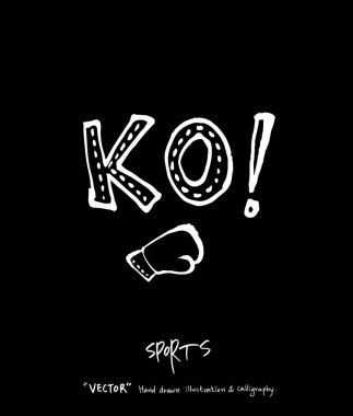 Spor poster / yarım yamalak eğlence illüstrasyon - vektör