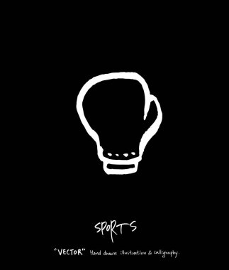 Spor poster / yarım yamalak eğlence illüstrasyon - vektör