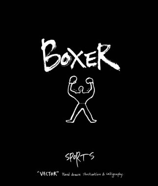 Spor poster / yarım yamalak eğlence illüstrasyon - vektör