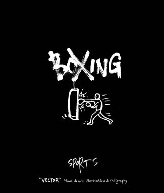 Spor poster / yarım yamalak eğlence illüstrasyon - vektör