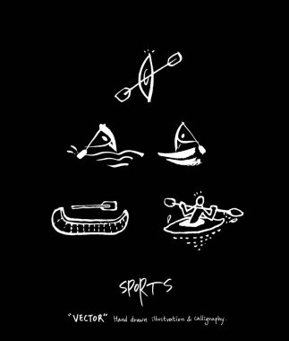 Spor poster / yarım yamalak eğlence illüstrasyon - vektör