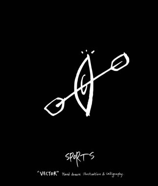 Spor poster / yarım yamalak eğlence illüstrasyon - vektör