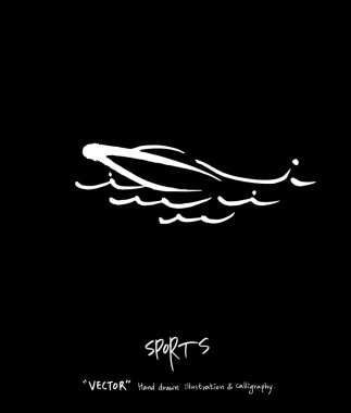 Spor poster / yarım yamalak eğlence illüstrasyon - vektör