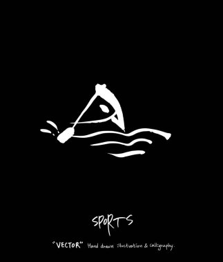 Spor poster / yarım yamalak eğlence illüstrasyon - vektör