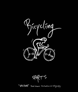 Spor poster / yarım yamalak eğlence illüstrasyon - vektör