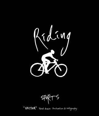 Spor poster / yarım yamalak eğlence illüstrasyon - vektör