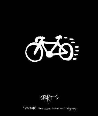 Spor poster / yarım yamalak eğlence illüstrasyon - vektör