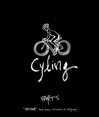 Spor poster / yarım yamalak eğlence illüstrasyon - vektör