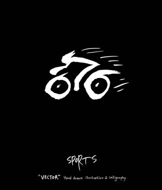 Spor poster / yarım yamalak eğlence illüstrasyon - vektör