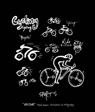 Spor poster / yarım yamalak eğlence illüstrasyon - vektör