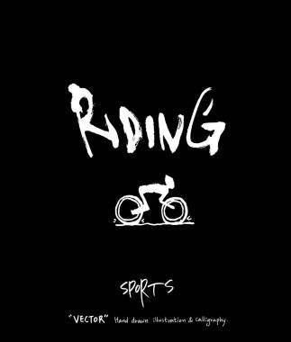 Spor poster / yarım yamalak eğlence illüstrasyon - vektör