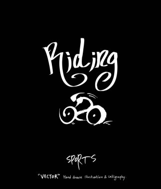 Spor poster / yarım yamalak eğlence illüstrasyon - vektör