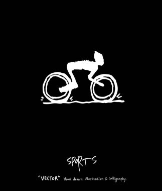 Spor poster / yarım yamalak eğlence illüstrasyon - vektör