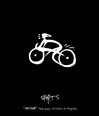 Spor poster / yarım yamalak eğlence illüstrasyon - vektör