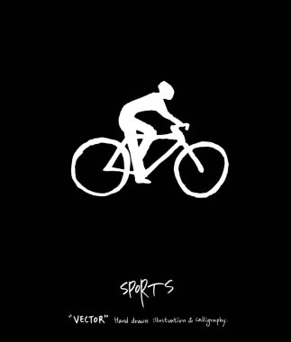 Spor poster / yarım yamalak eğlence illüstrasyon - vektör