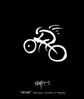 Spor poster / yarım yamalak eğlence illüstrasyon - vektör