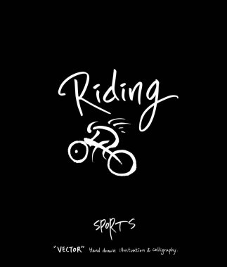 Spor poster / yarım yamalak eğlence illüstrasyon - vektör