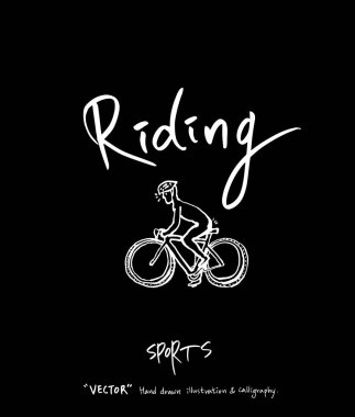 Spor poster / yarım yamalak eğlence illüstrasyon - vektör