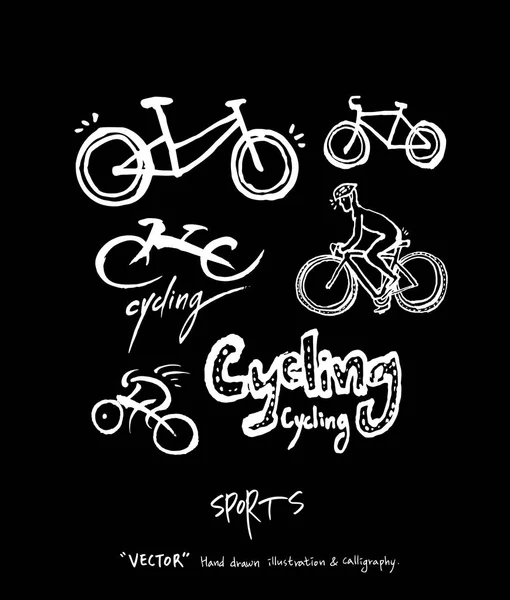 Sport Poster Schetsmatig Leisure Illustration Vector — Stockvector