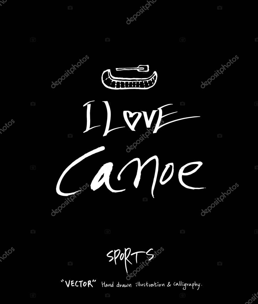 Sport poster / Sketchy leisure illustration - vector