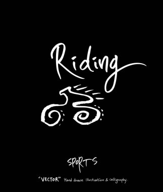 Spor poster / yarım yamalak eğlence illüstrasyon - vektör