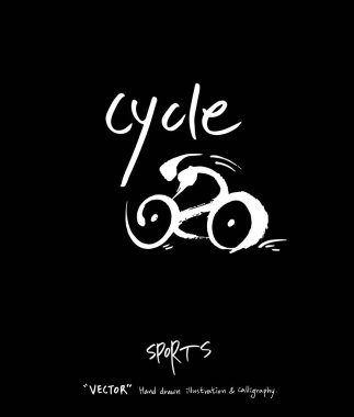 Spor poster / yarım yamalak eğlence illüstrasyon - vektör