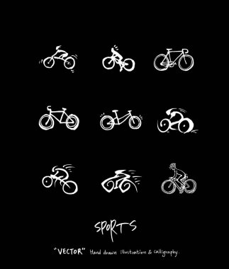 Spor poster / yarım yamalak eğlence illüstrasyon - vektör