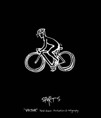 Spor poster / yarım yamalak eğlence illüstrasyon - vektör