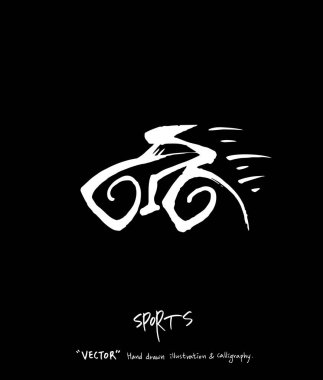 Spor poster / yarım yamalak eğlence illüstrasyon - vektör