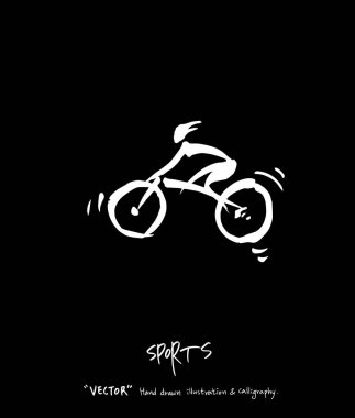 Spor poster / yarım yamalak eğlence illüstrasyon - vektör