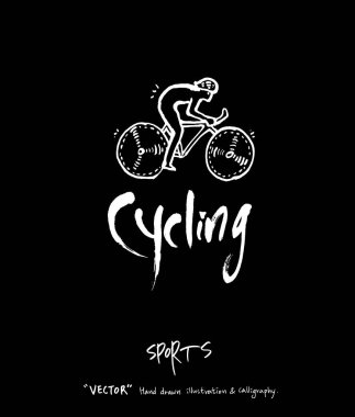 Spor poster / yarım yamalak eğlence illüstrasyon - vektör