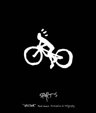 Spor poster / yarım yamalak eğlence illüstrasyon - vektör