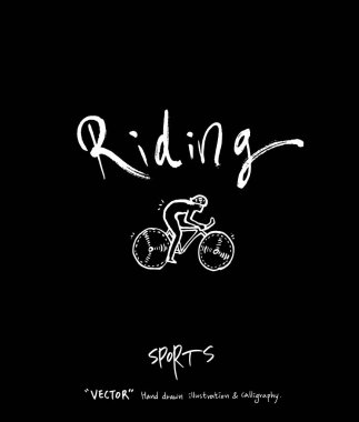 Spor poster / yarım yamalak eğlence illüstrasyon - vektör