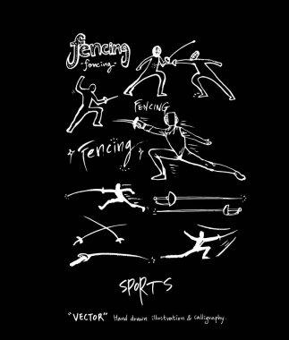 Spor poster / yarım yamalak eğlence illüstrasyon - vektör