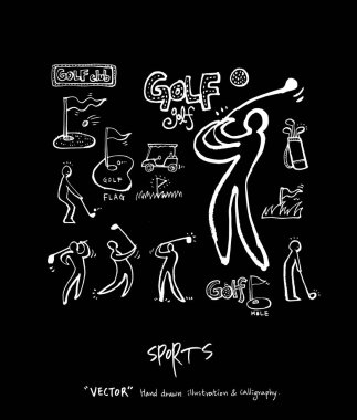 Spor poster / yarım yamalak eğlence illüstrasyon - vektör