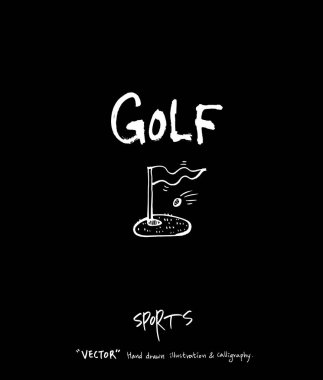 Spor poster / yarım yamalak eğlence illüstrasyon - vektör