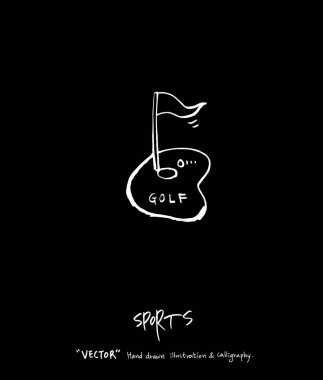 Spor poster / yarım yamalak eğlence illüstrasyon - vektör