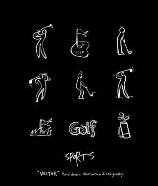 Spor poster / yarım yamalak eğlence illüstrasyon - vektör