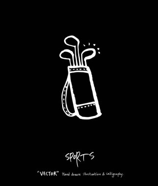 Spor poster / yarım yamalak eğlence illüstrasyon - vektör