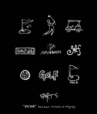 Spor poster / yarım yamalak eğlence illüstrasyon - vektör