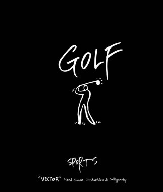 Spor poster / yarım yamalak eğlence illüstrasyon - vektör