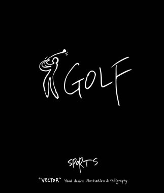 Spor poster / yarım yamalak eğlence illüstrasyon - vektör