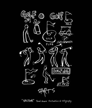 Spor poster / yarım yamalak eğlence illüstrasyon - vektör