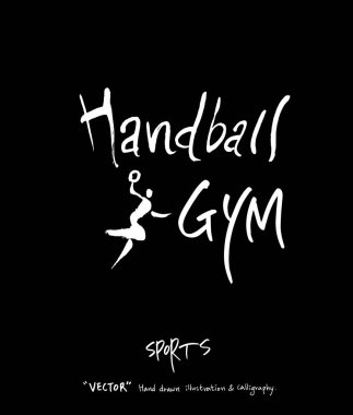 Çizilmiş spor ve eğlence illüstrasyon el - vektör