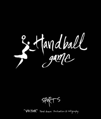 Çizilmiş spor ve eğlence illüstrasyon el - vektör