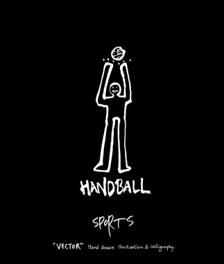 Çizilmiş spor ve eğlence illüstrasyon el - vektör